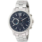  Shop Authentic Tommy Hilfiger London Chronograph Quartz Blue Dial Silver Steel Strap Watch for Men - 1791534 - Luxxuri