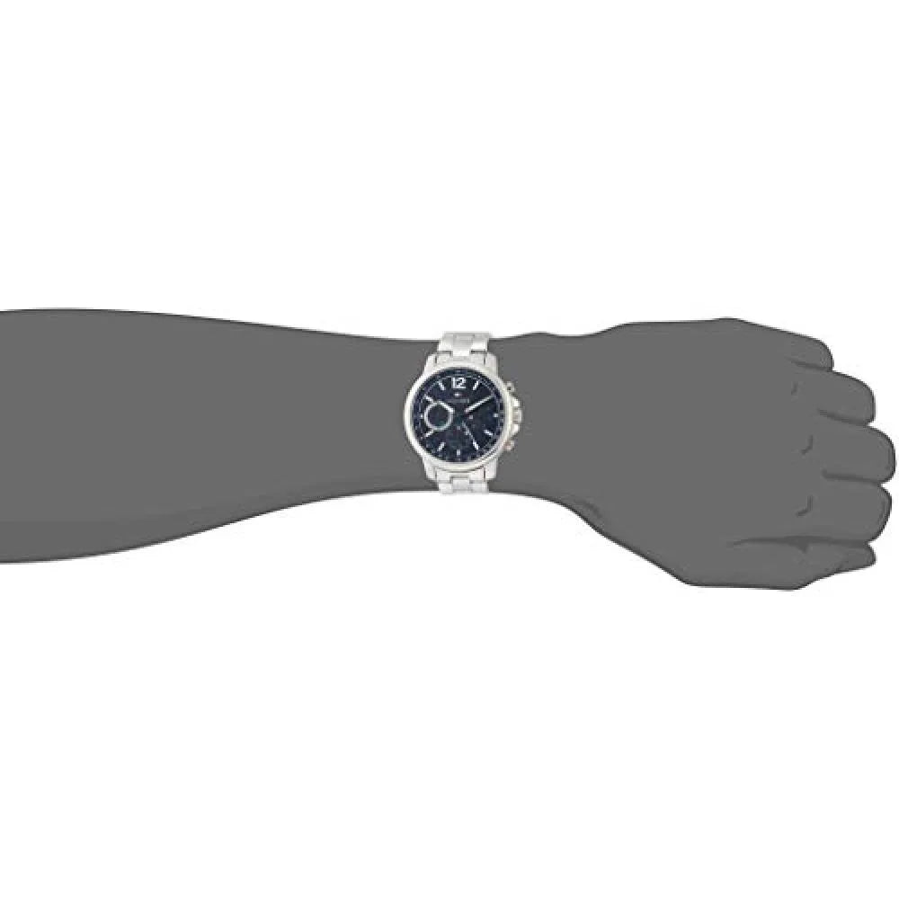  Shop Authentic Tommy Hilfiger London Chronograph Quartz Blue Dial Silver Steel Strap Watch for Men - 1791534 - Luxxuri