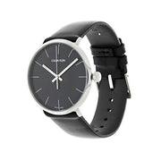  Shop Authentic Calvin Klein High Noon Quartz Black Dial Black Leather Strap Watch for Men - K8M211C1 - Luxxuri