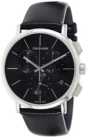  Shop Authentic Calvin Klein Posh Black Dial Black Leather Strap Watch for Men - K8Q371C1 - Luxxuri