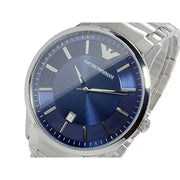  Shop Authentic Emporio Armani Renato Blue Dial Silver Steel Strap Watch For Men - AR2477 - Luxxuri