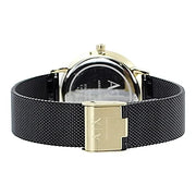  Shop Authentic Armani Exchange Lola Three Hand Black Dial Black Mesh Strap Watch For Women - AX5548 - Luxxuri