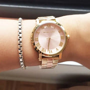  Shop Authentic Michael Kors Norie Gold Dial Two Tone Steel Strap Watch for Women - MK3586 - Luxxuri