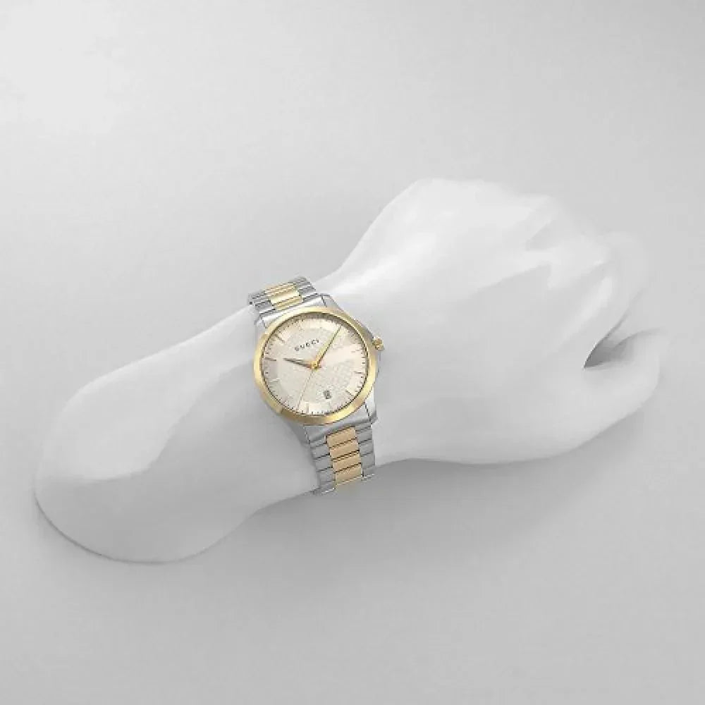  Shop Authentic Gucci G Timeless Silver Dial Two Tone Steel Strap Watch For Men - YA126474 - Luxxuri