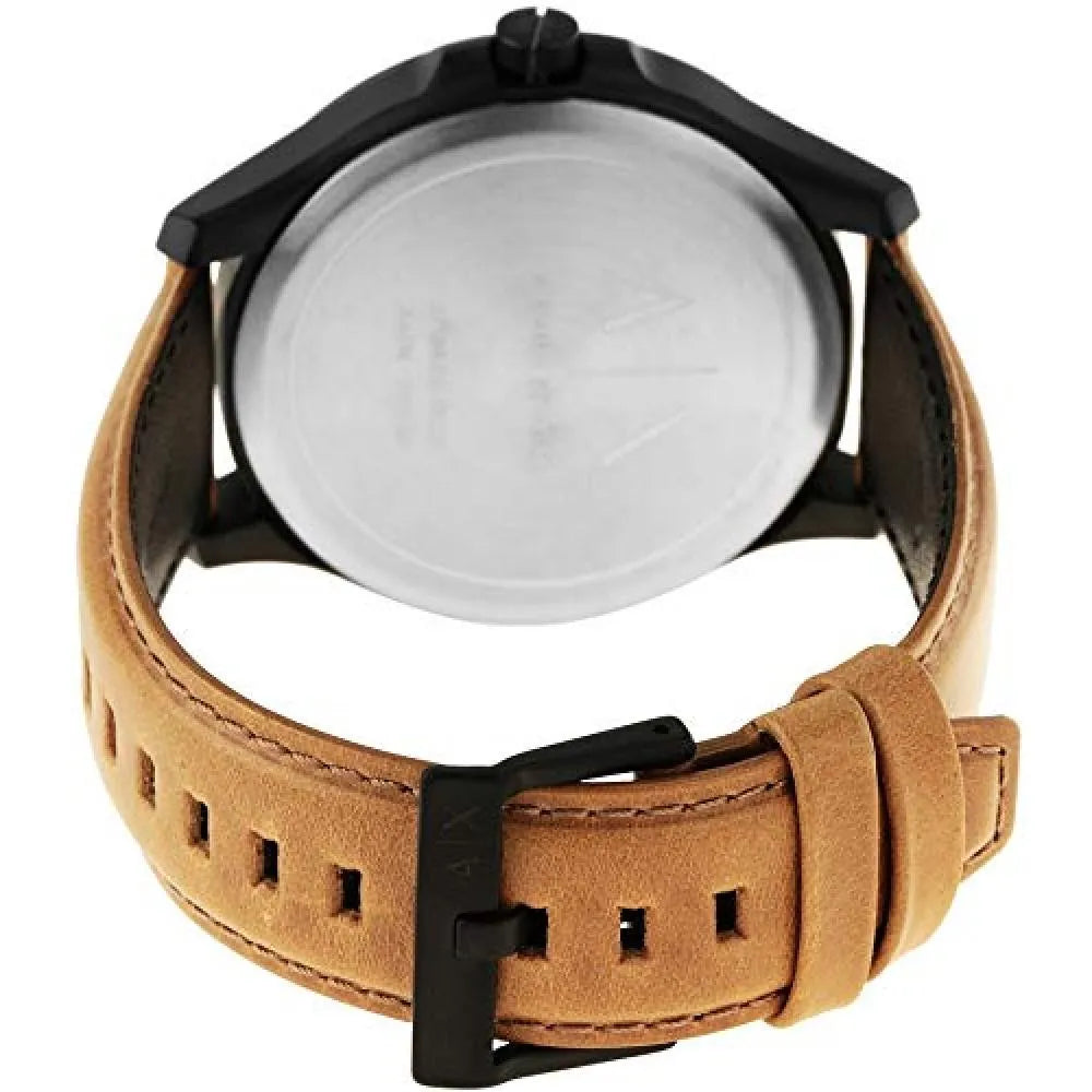  Shop Authentic Armani Exchange Hampton Chronograph Green Dial Brown Leather Strap Watch For Men - AX2412 - Luxxuri