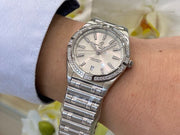  Shop Authentic Breitling Chronomat 32 Diamonds White Dial Silver Steel Strap Watch for Women - A77310591A1A1 - Luxxuri