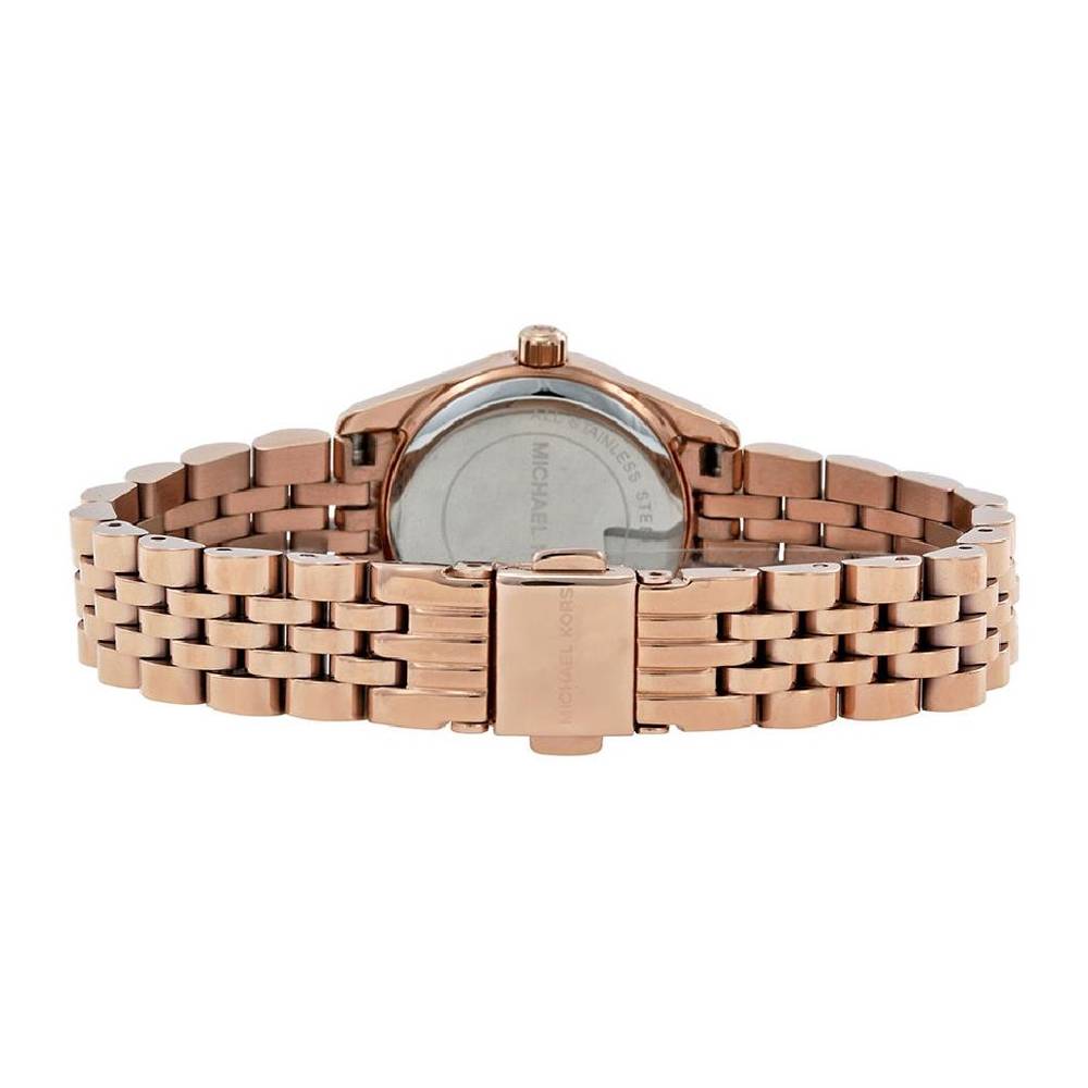  Shop Authentic Michael Kors Lexington Quartz Pink Dial Rose Gold Steel Strap Watch For Women - MK3273 - Luxxuri