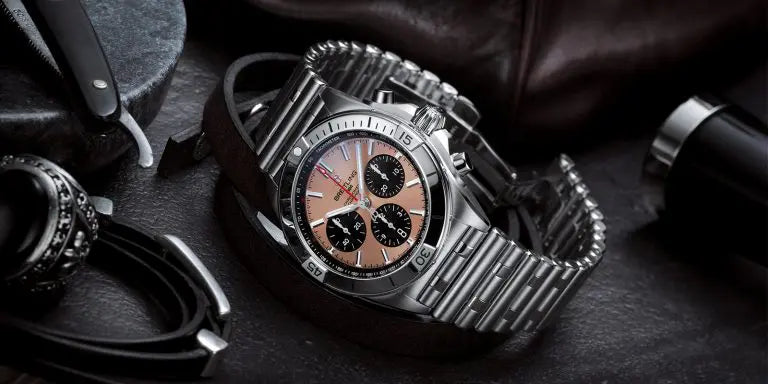  Shop Authentic Breitling Chronomat B01 42 Brown Dial Silver Steel Strap Watch for Men - AB0134101K1A1 - Luxxuri
