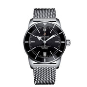  Shop Authentic Breitling Superocean Heritage B20 Automatic 42 Black Dial Silver Mesh Bracelet Watch for Men - AB2010121B1A1 - Luxxuri