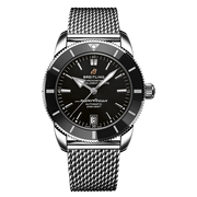  Shop Authentic Breitling Superocean Heritage B20 Automatic 42 Black Dial Silver Mesh Bracelet Watch for Men - AB2010121B1A1 - Luxxuri