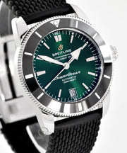  Shop Authentic Breitling Superocean Heritage B20 Automatic 42 Green Dial Black Mesh Bracelet Watch for Women - AB2010121L1S1 - Luxxuri