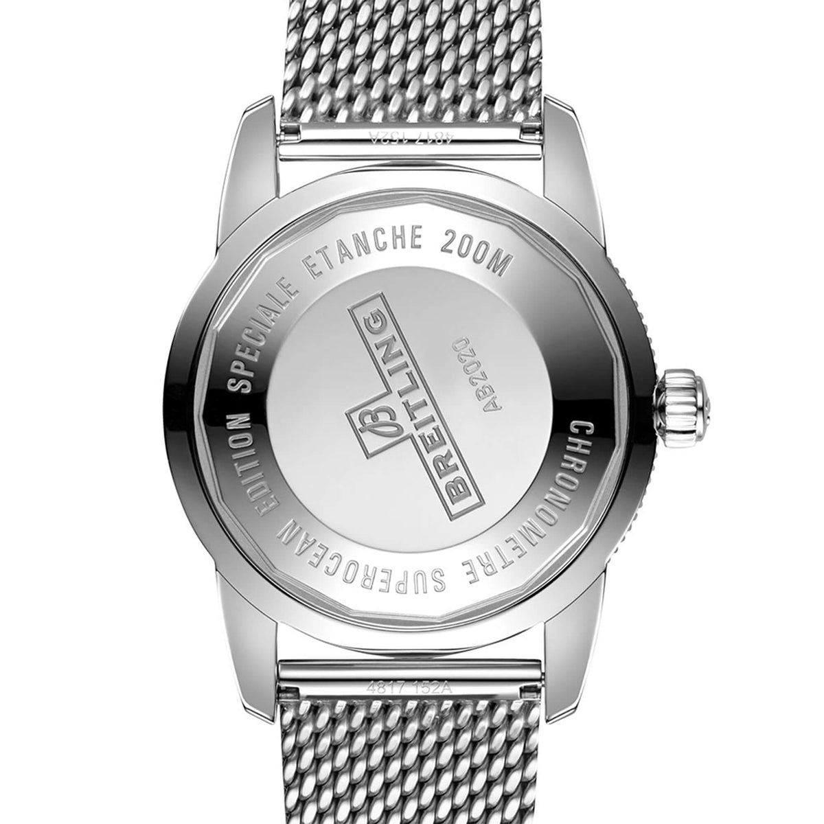  Shop Authentic Breitling Superocean Heritage B20 Automatic 46 Black Dial Silver Mesh Bracelet Watch for Men - AB2020121B1A1 - Luxxuri