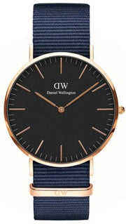  Shop Authentic Daniel Wellington Classic Bayswater Black Dial Black NATO Strap Watch For Men - DW00100277 - Luxxuri