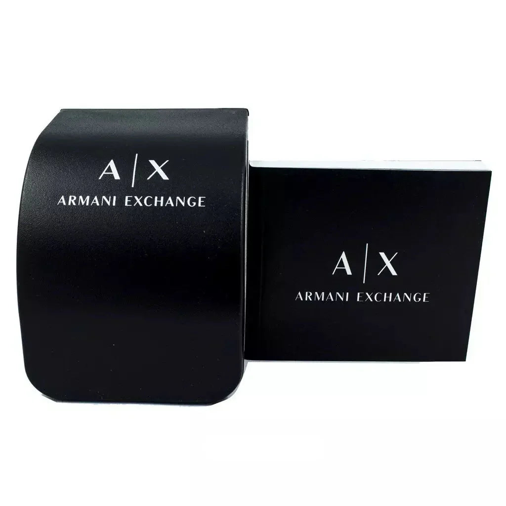  Shop Authentic Armani Exchange Hampton Chronograph Black Dial Silver Steel Strap Watch For Men - AX2152 - Luxxuri