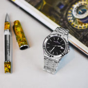  Shop Authentic Maurice Lacroix Aikon Venturer Black Dial Silver Steel Strap Watch for Men - AI1008-SS002-331-1 - Luxxuri