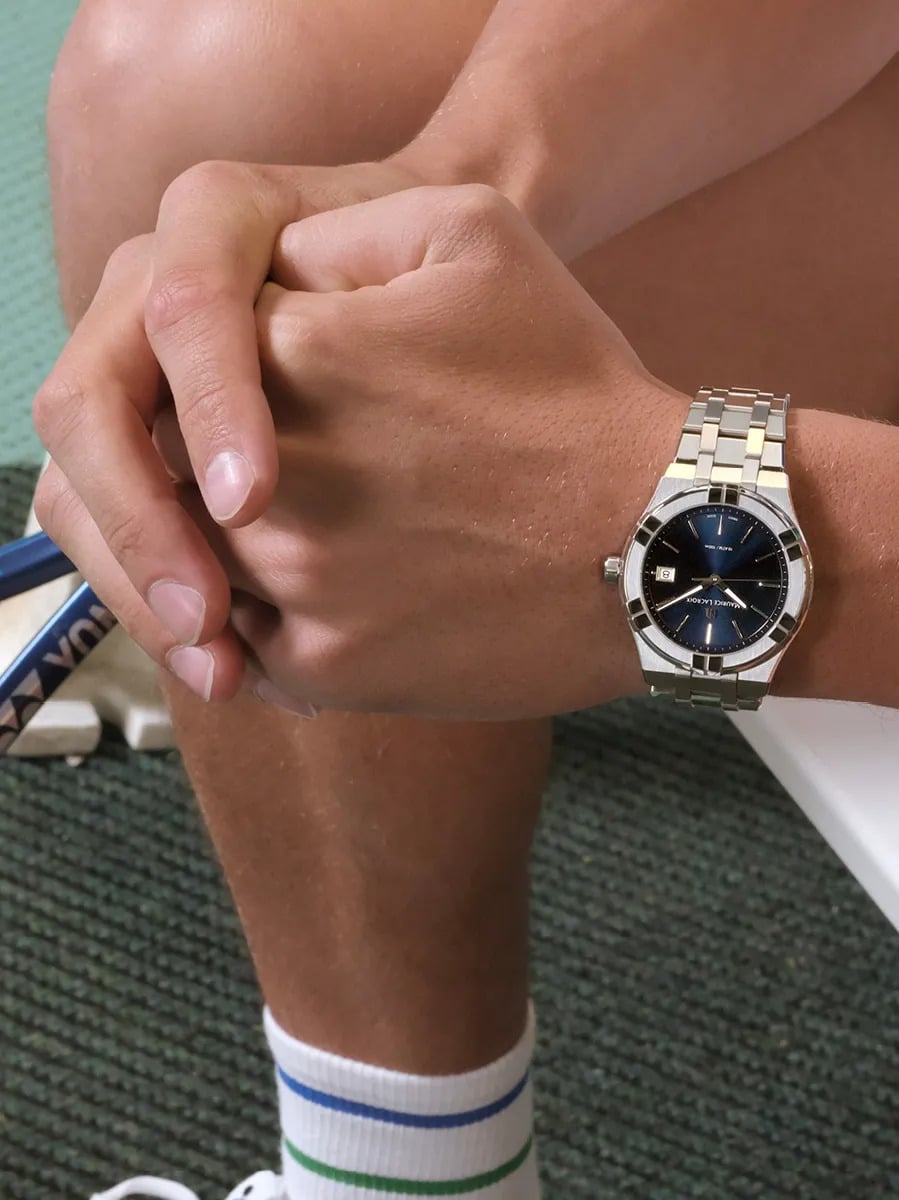  Shop Authentic Maurice Lacroix Aikon Automatic Blue Dial Silver Steel Strap Watch for Women - AI1807-SS002-430-1 - Luxxuri