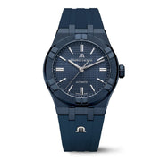  Shop Authentic Maurice Lacroix Automatic PVD Limited Edition Blue Dial Blue Silicon Strap Watch For Men - AI6007-PVC00-430-4 - Luxxuri