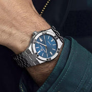  Shop Authentic Maurice Lacroix Aikon Automatic Blue Dial Silver Steel Strap Watch For Men - AI6008-SS002-430-1 - Luxxuri