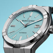  Shop Authentic Maurice Lacroix Aikon Automatic Limited Summer Edition Blue Dial Silver Steel Strap Watch For Men - AI6008-SS00F-431-1 - Luxxuri