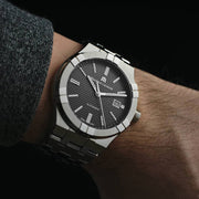  Shop Authentic Maurice Lacroix Aikon Automatic Black Dial Silver Steel Strap Watch For Men - AI6008-SS002-330-1 - Luxxuri