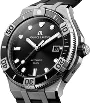  Shop Authentic Maurice Lacroix Aikon Venturer Black Dial Black Rubber Strap Watch for Men - AI6058-SS001-330-1 - Luxxuri