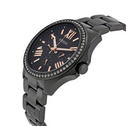  Shop Authentic Fossil Cecile Multi Function Crystals Black Dial Black Steel Strap Watch for Women - AM4522 - Luxxuri