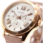  Shop Authentic Fossil Cecile White Dial Beige Leather Strap Watch for Women - AM4532 - Luxxuri