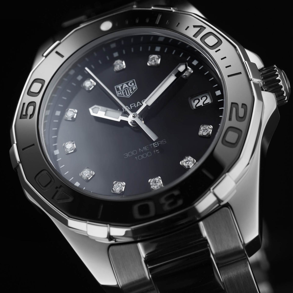  Shop Authentic Tag Heuer Aquaracer Black Dial Watch for Women - WAY131M.BA0748 - Luxxuri