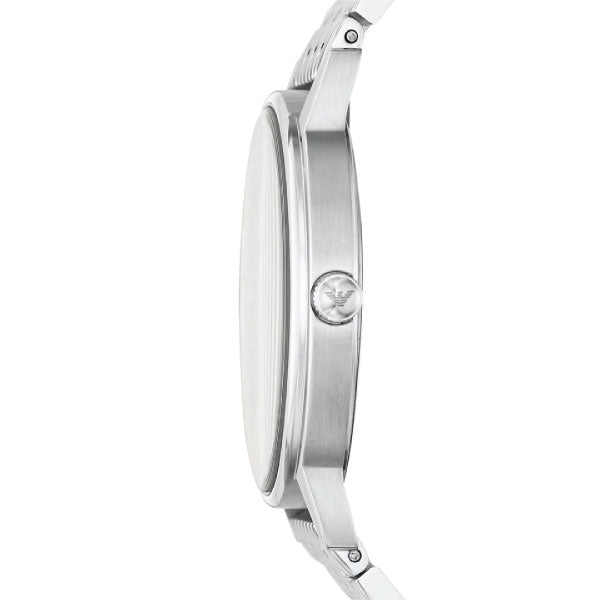  Shop Authentic Emporio Armani Kappa Black Dial Silver Steel Strap Watch For Men - AR11152 - Luxxuri