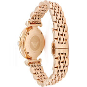  Shop Authentic Emporio Armani Gianni T Bar Mother of Pearl Rose Gold Stainless Steel Strap Watch For Women - AR1909 - Luxxuri