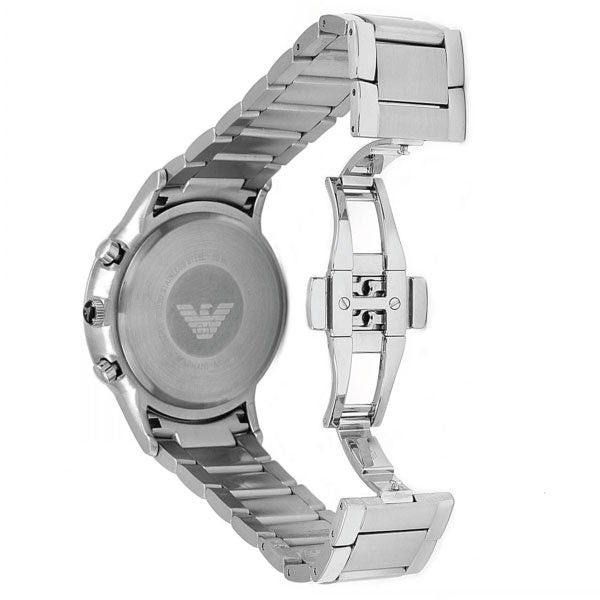 Shop Authentic Emporio Armani Classic Chronograph Black Dial Silver Steel Strap Watch For Men - AR2434 - Luxxuri