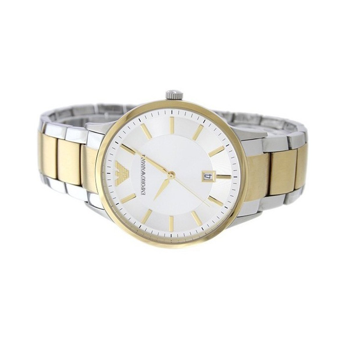  Shop Authentic Emporio Armani Renato Silver Dial Two Tone Steel Strap Watch For Men - AR2449 - Luxxuri
