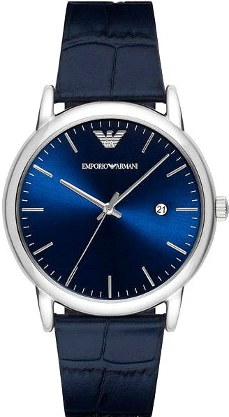  Shop Authentic Emporio Armani Dress Quartz Blue Dial Blue Leather Strap Watch For Men - AR2501 - Luxxuri