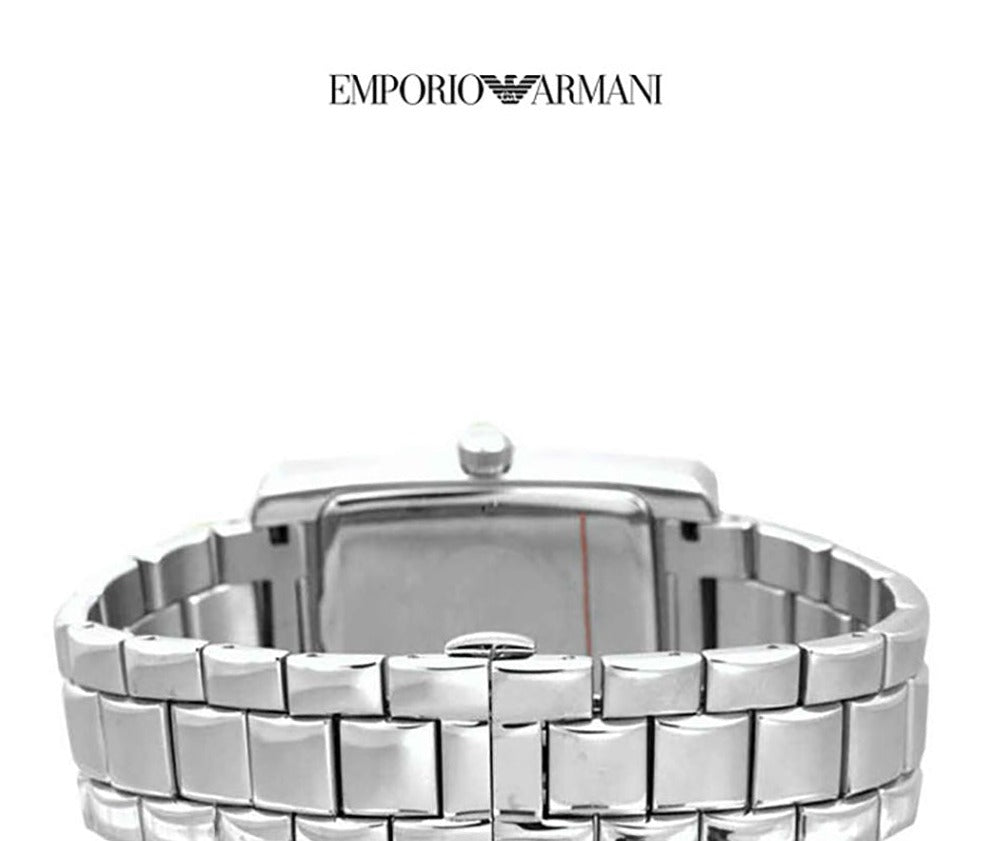  Shop Authentic Emporio Armani Classic White Dial Silver Steel Strap Watch For Men - AR0145 - Luxxuri