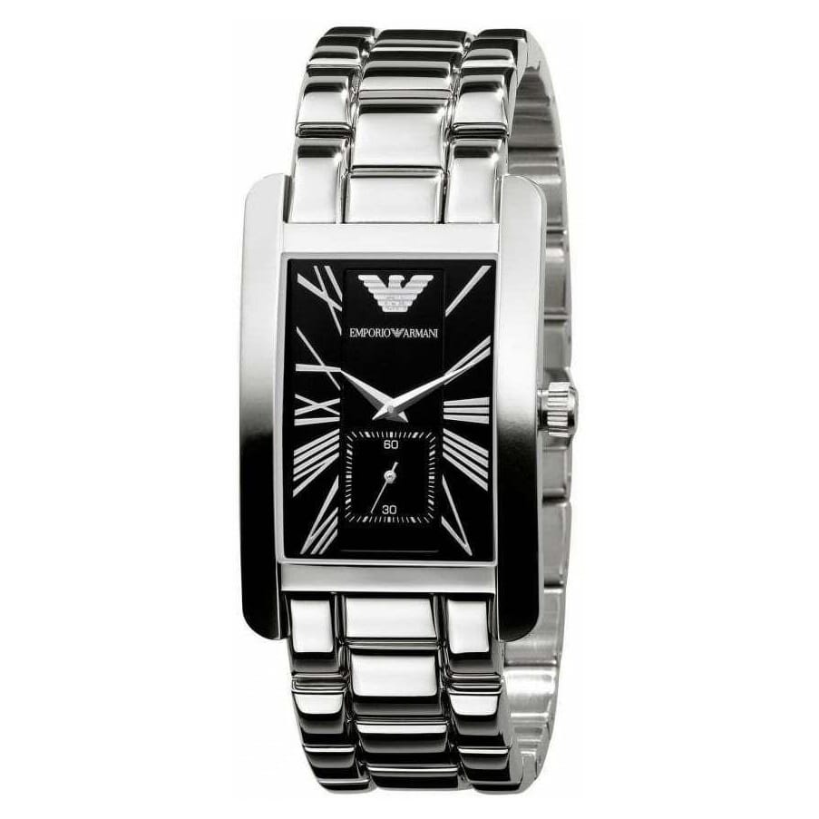  Shop Authentic Emporio Armani Classic Black Dial Silver Stainless Steel Watch For Women - AR0157 - Luxxuri