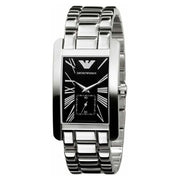  Shop Authentic Emporio Armani Classic Black Dial Silver Stainless Steel Watch For Women - AR0157 - Luxxuri