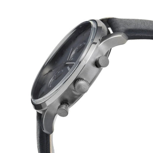  Shop Authentic Emporio Armani Classic Grey Dial Grey Leather Strap Watch For Men - AR0388 - Luxxuri