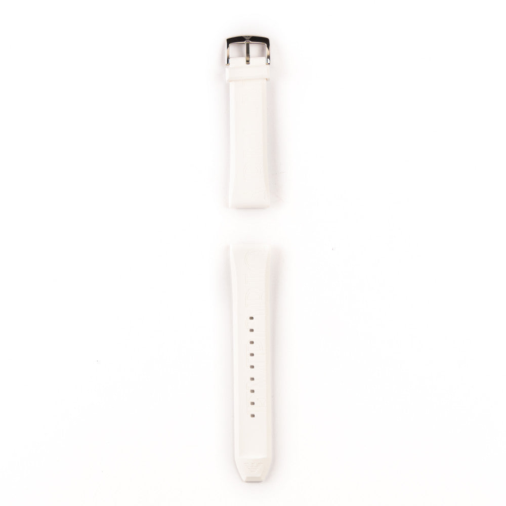  Shop Authentic Emporio Armani Classic Chronograph White Dial White Rubber Strap Watch For Men - AR1054 - Luxxuri