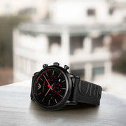  Shop Authentic Emporio Armani Luigi Chronograph Black Dial Black Rubber Strap Watch For Men - AR11024 - Luxxuri
