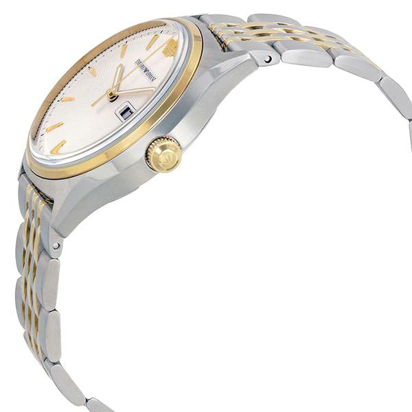  Shop Authentic Emporio Armani Cream Dial Two Tone Steel Strap Watch For Men - AR11034 - Luxxuri