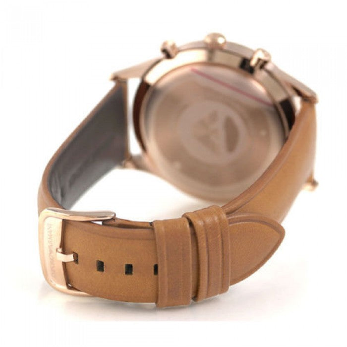  Shop Authentic Emporio Armani Quartz Silver Dial Brown Leather Strap Watch For Men - AR11043 - Luxxuri