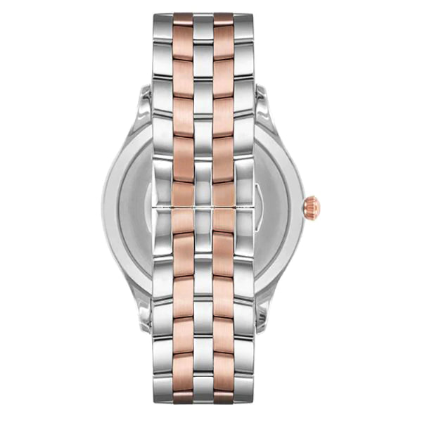  Shop Authentic Emporio Armani Lambda Analog Silver Dial Two Tone Steel Strap Watch For Men - AR11044 - Luxxuri