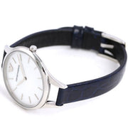  Shop Authentic Emporio Armani Aurora Quartz Mother Of Pearl White Dial Blue Leather Strap Watch For Women - AR11090 - Luxxuri