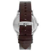  Shop Authentic Emporio Armani Luigi Analog Bronze Dial Brown Leather Strap Watch For Men - AR11096 - Luxxuri