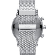  Shop Authentic Emporio Armani Chronograph Black Dial Silver Mesh Bracelet Watch For Men - AR11104 - Luxxuri