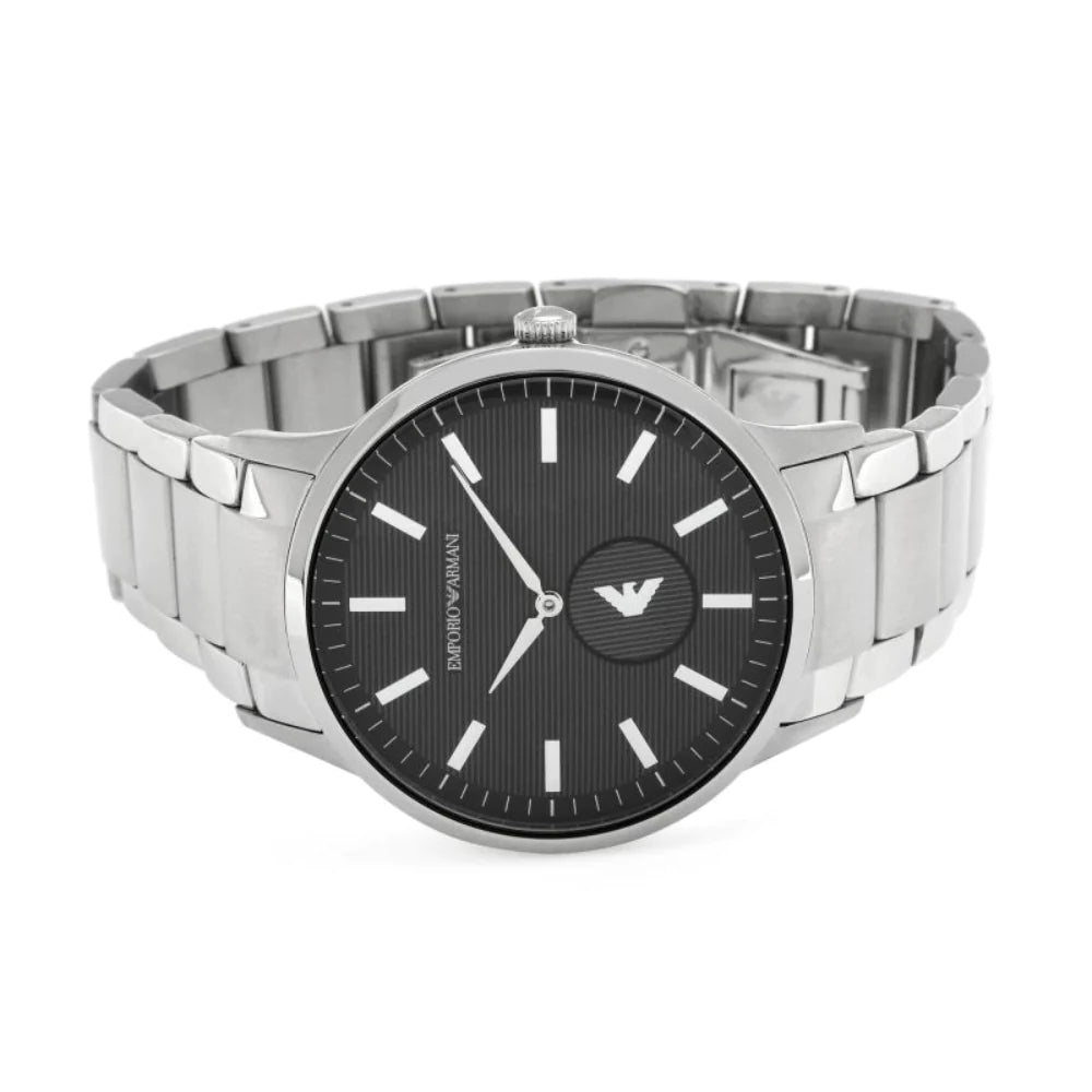  Shop Authentic Emporio Armani Renato Quartz Black Dial Silver Steel Strap  Watch For Men - AR11118 - Luxxuri