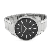  Shop Authentic Emporio Armani Renato Quartz Black Dial Silver Steel Strap  Watch For Men - AR11118 - Luxxuri