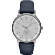  Shop Authentic Emporio Armani Renato White DIal Blue Leather Strap Watch For Men - AR11119 - Luxxuri
