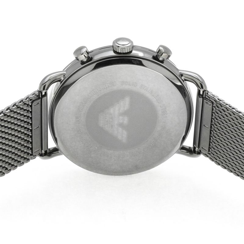  Shop Authentic Emporio Armani Aviator Brown Dial Grey Mesh Bracelet Watch For Men - AR11141 - Luxxuri