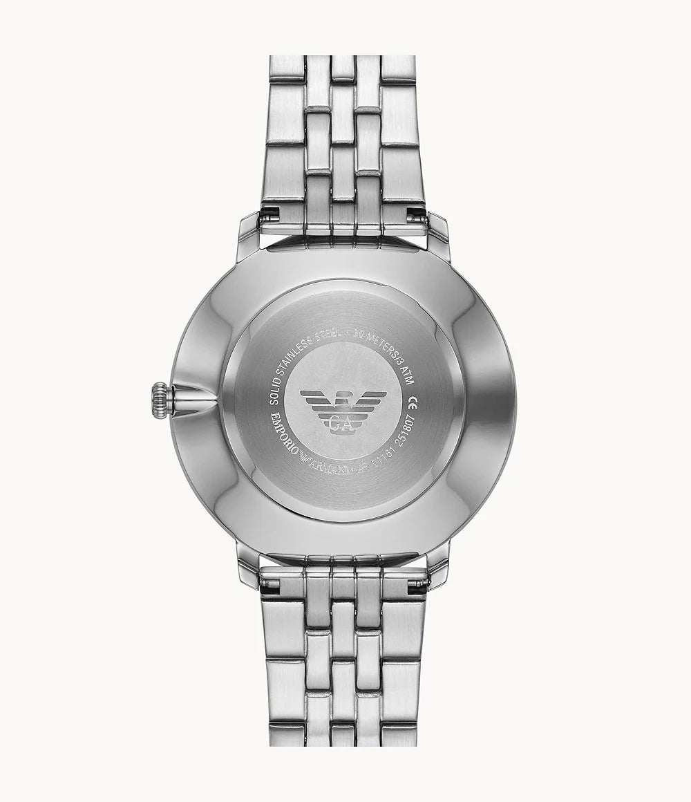  Shop Authentic Emporio Armani Classic Quartz Black Dial Silver Steel Strap Watch For Men - AR11161 - Luxxuri